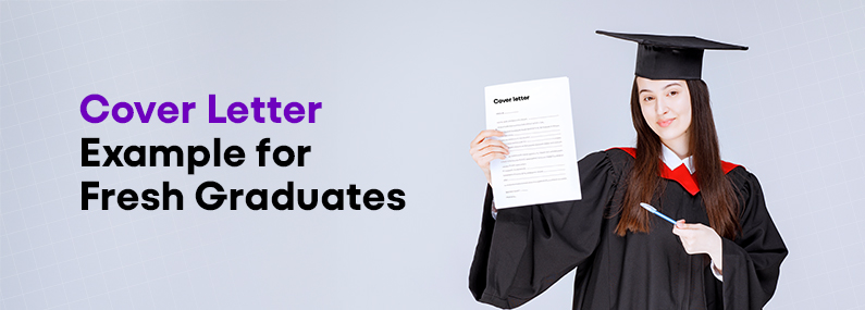 female asian graduate in academical, holiding cover letter in hand; concept of Cover Letter Example for Fresh Graduates